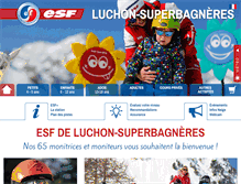 Tablet Screenshot of esf-superbagneres.com